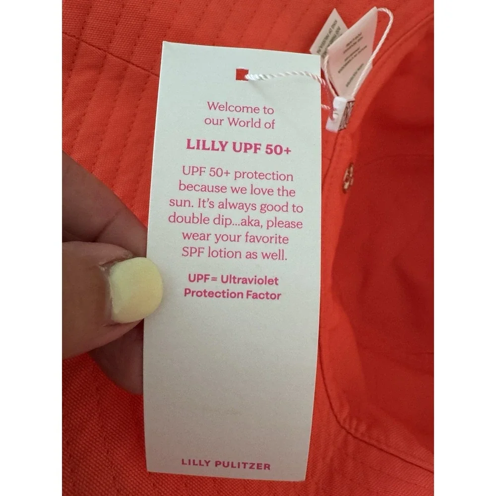 Lilly Pulitzer UPF 50+ Reversible Sun Hat in the Bahamian Rhapsody One Size NWT